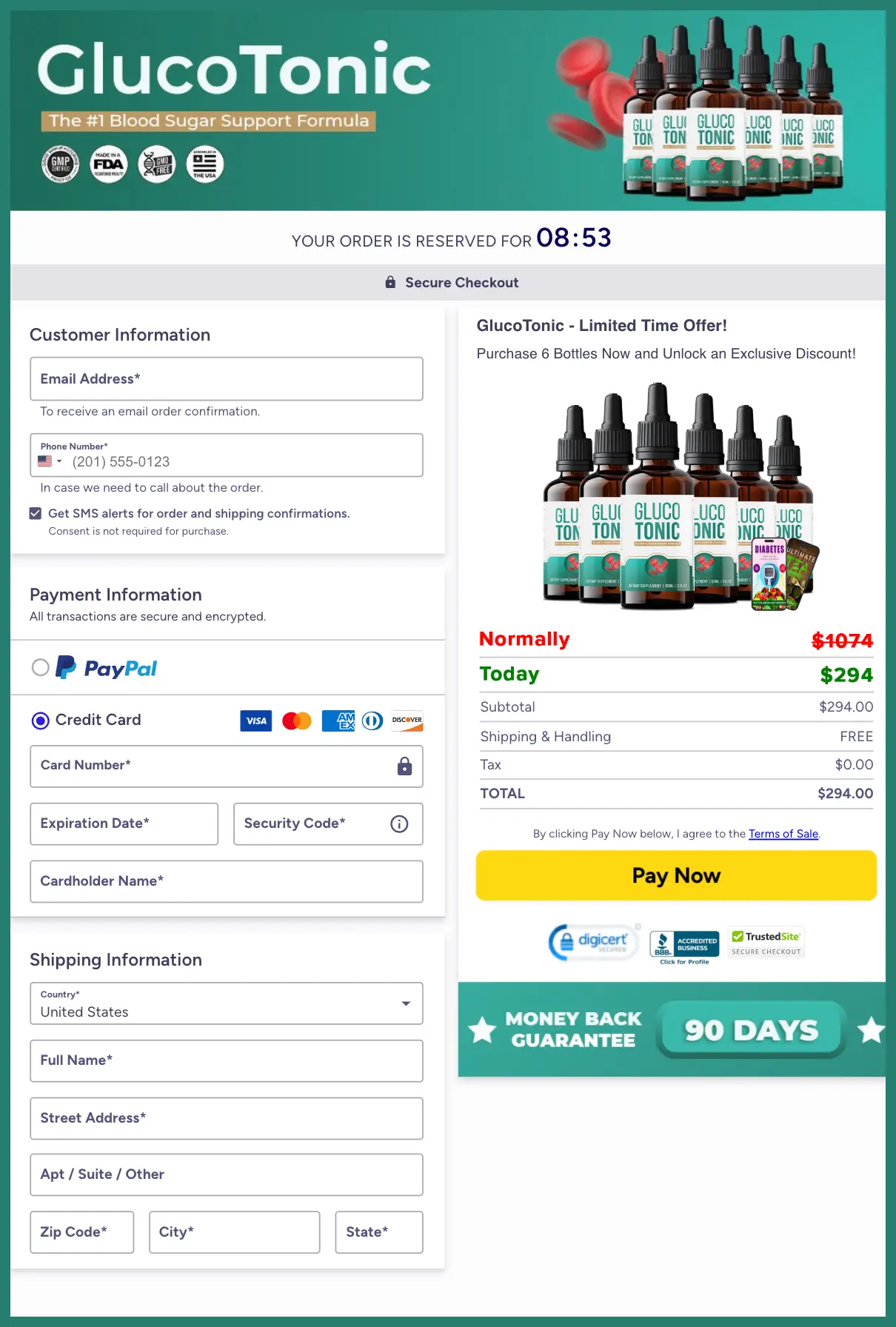 GlucoTonic  Secure-Checkout